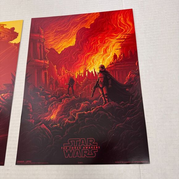 Star Wars The Force Awakens Posters Original Movie Promo 9.5 x 13 IMAX 2015 AMC - Picture 3 of 14